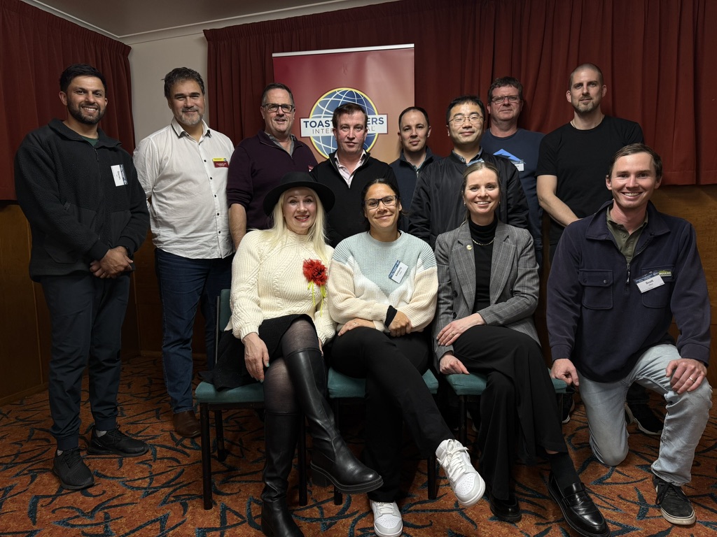 Karaka Toastmasters members in conversation