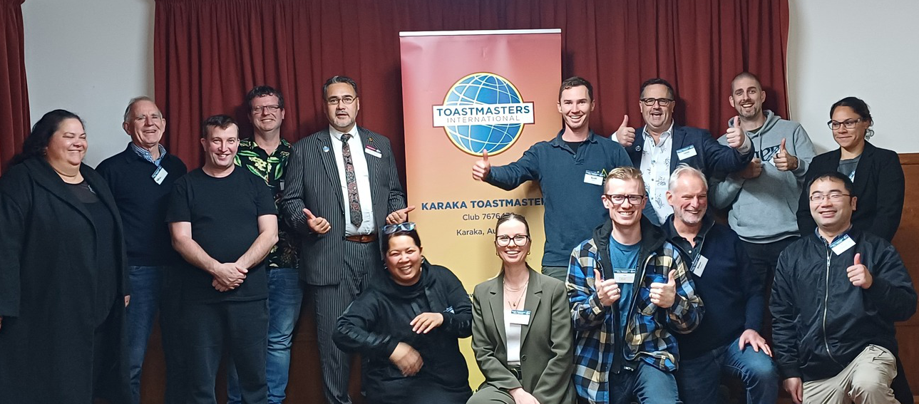 Karaka Toastmasters club members
